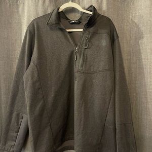 The North Face XL Grey lightweight pullover quarter zip